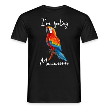 Lustige Papageie Sprüche - Männer T-Shirt - Schwarz - Vorne - AI Model Male 178 light (178cm)
