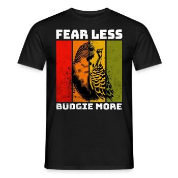 Dictons de perruche - T-shirt homme - noir - Devant - AI Model Male 178 light (178cm)