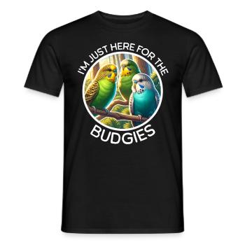 Lustige Wellensittich Sprüche - Männer T-Shirt - Schwarz - Vorne - AI Model Male 178 light (178cm)