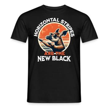 Girafe forestière Okapi - T-shirt homme - noir - Devant - AI Model Male 178 light (178cm)