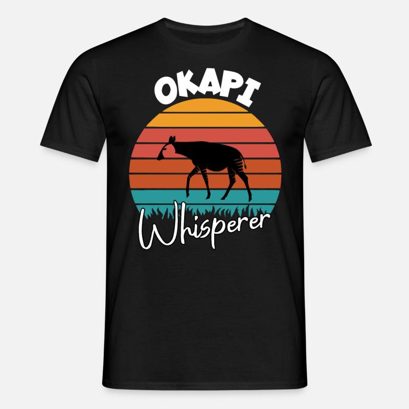 Okapi Whisperer - Men's T-Shirt - black