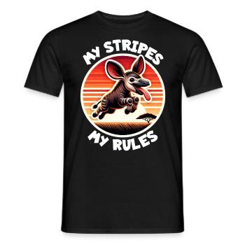 Dictons Okapi - T-shirt homme - noir - Devant - AI Model Male 178 light (178cm)