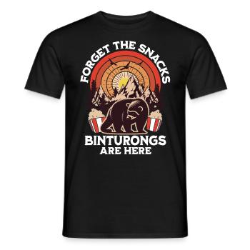 Marderbär Spruch - Men's T-Shirt - black - Front - AI Model Male 178 light (178cm)