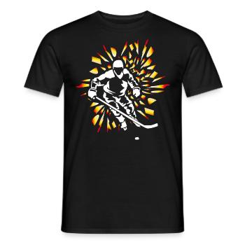 Eishockey Eishockeyspieler Geschenk - Männer T-Shirt - Schwarz - Vorne - AI Model Male 178 light (178cm)