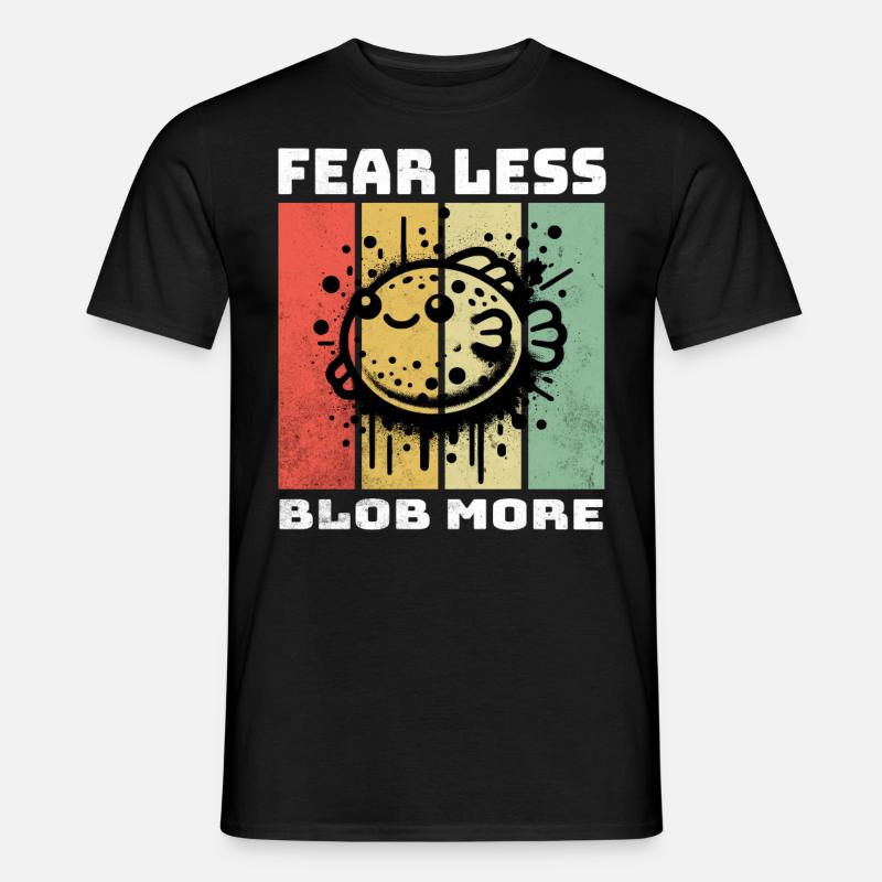 Blobfish Blobfisch - Männer T-Shirt - Schwarz