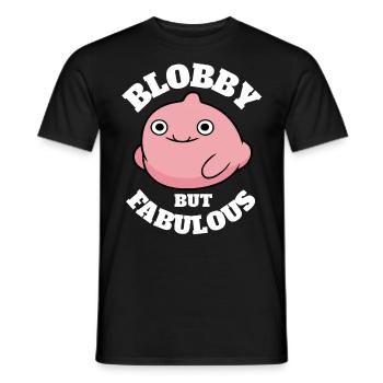 Dictons amusants de Blobfish - T-shirt homme - noir - Devant - AI Model Male 178 light (178cm)