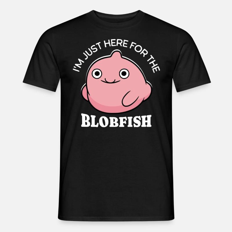 Blobfish Blobfisch - Männer T-Shirt - Schwarz