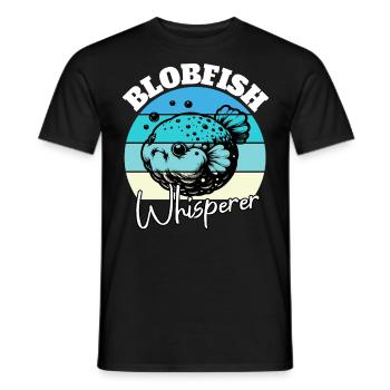 Blobfish Whisperer - Men's T-Shirt - black - Front - AI Model Male 178 light (178cm)