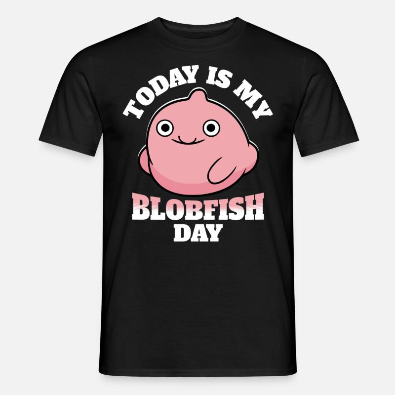 Blobfisch Blobfish - Männer T-Shirt - Schwarz