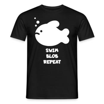 Blobfish Sayings Fish - Men's T-Shirt - black - Front - AI Model Male 178 light (178cm)