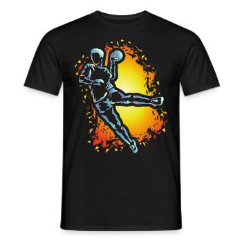 Joueur de Handball Cadeau Handball - T-shirt homme - noir - Devant - AI Model Male 178 light (178cm)