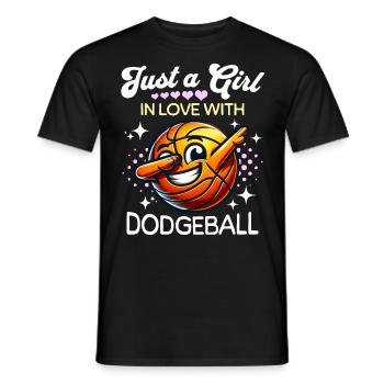 Dodgeball Girls - Men's T-Shirt - black - Front - AI Model Male 178 light (178cm)