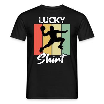 Dodgeball Player - Men's T-Shirt - black - Front - AI Model Male 178 light (178cm)