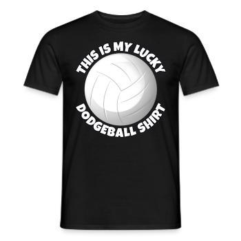 Dodgeball - Men's T-Shirt - black - Front - AI Model Male 178 light (178cm)