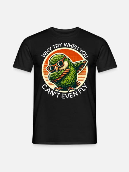 Night Parrot Sayings - Men's T-Shirt - black