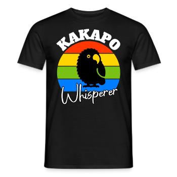 Night Parrot Whisperer - Men's T-Shirt - black - Front - AI Model Male 178 light (178cm)