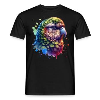 Perroquet de nuit - T-shirt homme - noir - Devant - AI Model Male 178 light (178cm)