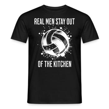 Funny Dodgeball Saying - Men's T-Shirt - black - Front - AI Model Male 178 light (178cm)