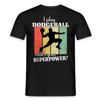 Ballon chasseur - T-shirt homme - noir - Devant - AI Model Male 178 light (178cm)