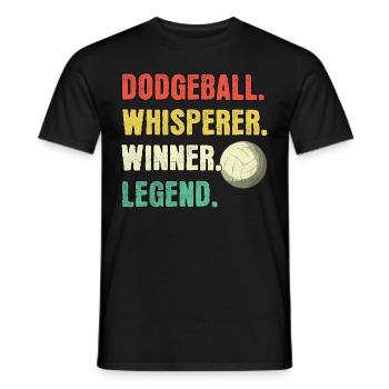Dodgeball Flüsterer Dodgeball Legende - Männer T-Shirt - Schwarz - Vorne - AI Model Male 178 light (178cm)