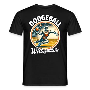 Dodgeball Whisperer - Männer T-Shirt - Schwarz - Vorne - AI Model Male 178 light (178cm)