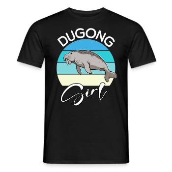 Dugong Girl Seekuh - Männer T-Shirt - Schwarz - Vorne - AI Model Male 178 light (178cm)