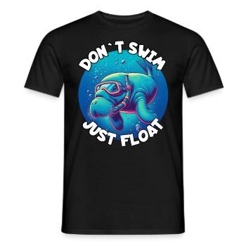 Seekuh Spruch - Männer T-Shirt - Schwarz - Vorne - AI Model Male 178 light (178cm)