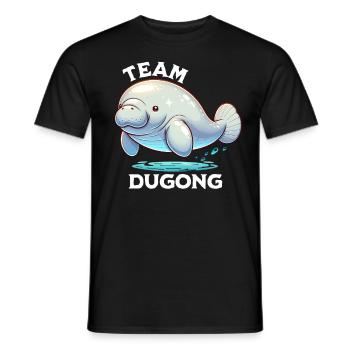 Dugong Team Seekuh - Männer T-Shirt - Schwarz - Vorne - AI Model Male 178 light (178cm)