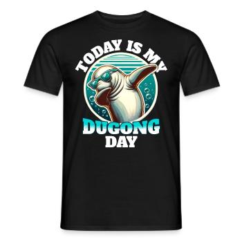 Seekuh Dugong - Männer T-Shirt - Schwarz - Vorne - AI Model Male 178 light (178cm)