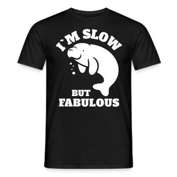Dictons amusants de lamantins - T-shirt homme - noir - Devant - AI Model Male 178 light (178cm)