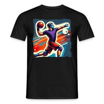 Dodgeball - Männer T-Shirt - Schwarz - Vorne - AI Model Male 178 light (178cm)