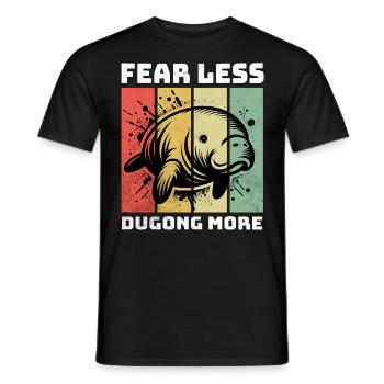 Dugong Seekuh - Männer T-Shirt - Schwarz - Vorne - AI Model Male 178 light (178cm)