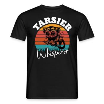 Koboldmaki Flüsterer - Männer T-Shirt - Schwarz - Vorne - AI Model Male 178 light (178cm)