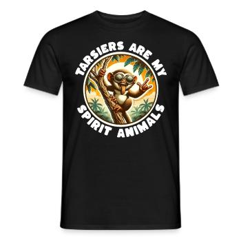 Lustige Koboldmaki Sprüche - Männer T-Shirt - Schwarz - Vorne - AI Model Male 178 light (178cm)
