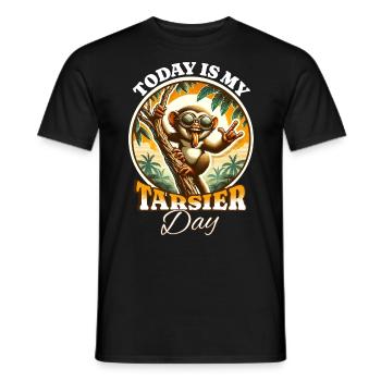 Koboldmaki Tarsier - Männer T-Shirt - Schwarz - Vorne - AI Model Male 178 light (178cm)