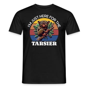 Tarsier Koboldmaki - Männer T-Shirt - Schwarz - Vorne - AI Model Male 178 light (178cm)
