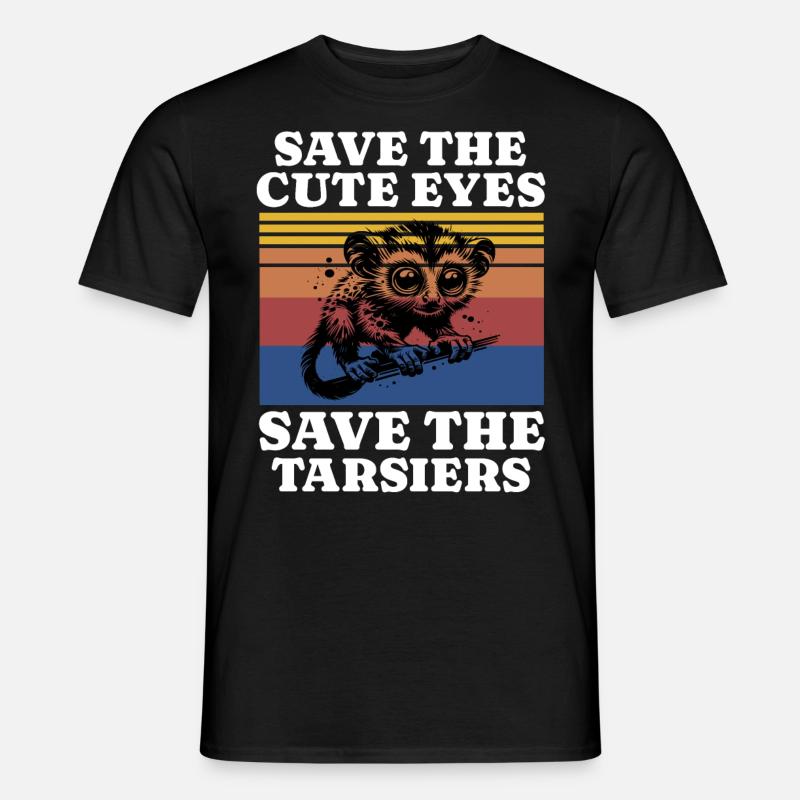 Save Tarsier - Männer T-Shirt - Schwarz