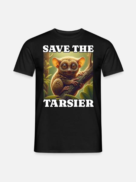 Save tarsier - Men's T-Shirt - black