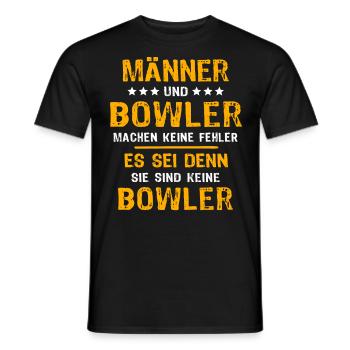 Bowler Bowling - T-shirt homme - noir - Devant - AI Model Male 178 light (178cm)