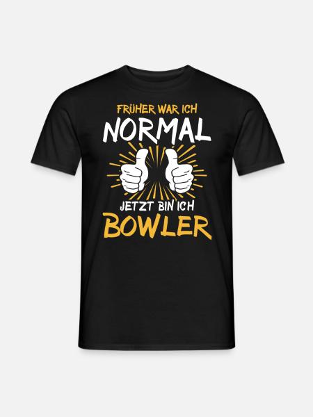 Bowler Spruch - Männer T-Shirt - Schwarz