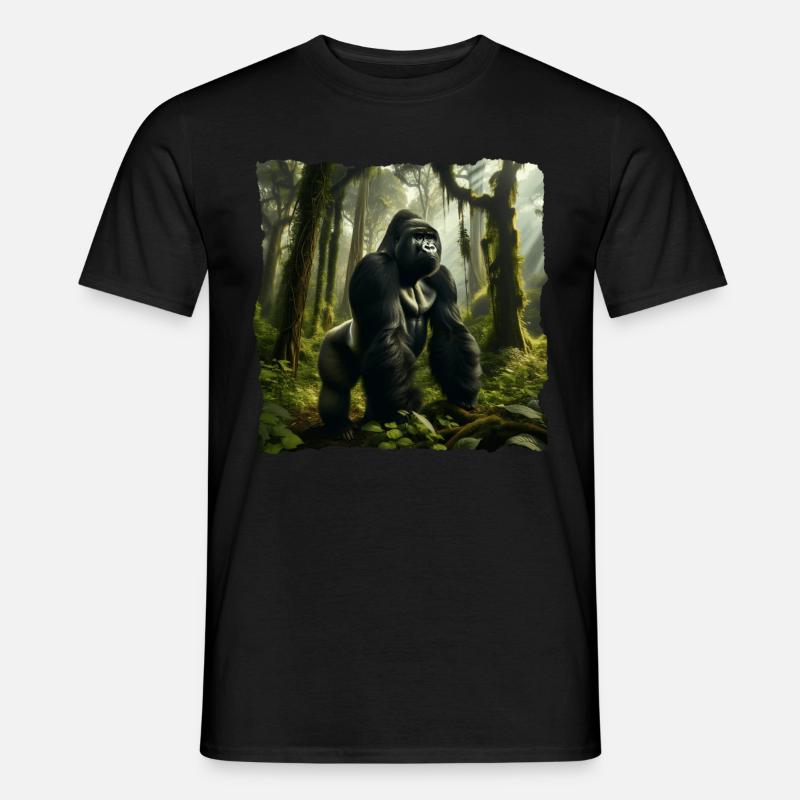 Mountain gorilla - Men's T-Shirt - black
