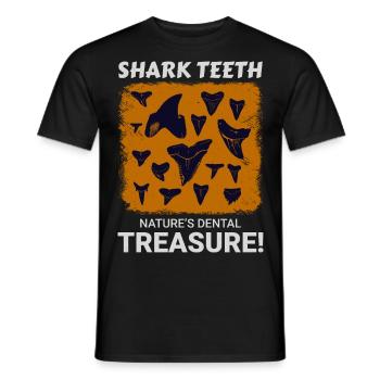 Haifischzähne Sammler Fossilienjagd Paläontologie - Männer T-Shirt - Schwarz - Vorne - AI Model Male 178 light (178cm)