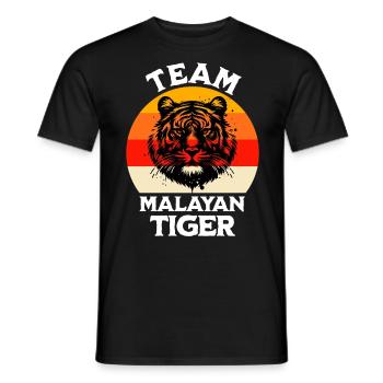 Drôle de dictons de tigre de Malaisie - T-shirt homme - noir - Devant - AI Model Male 178 light (178cm)