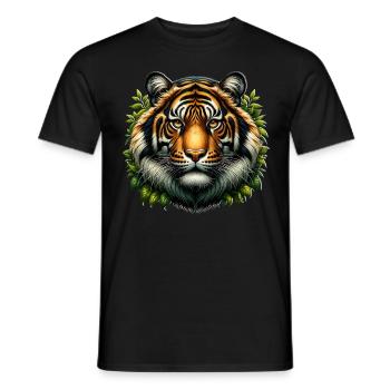 Tigre de Malaisie - T-shirt homme - noir - Devant - AI Model Male 178 light (178cm)