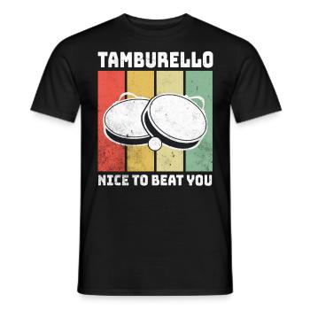 Dictons Tamburello - T-shirt homme - noir - Devant - AI Model Male 178 light (178cm)