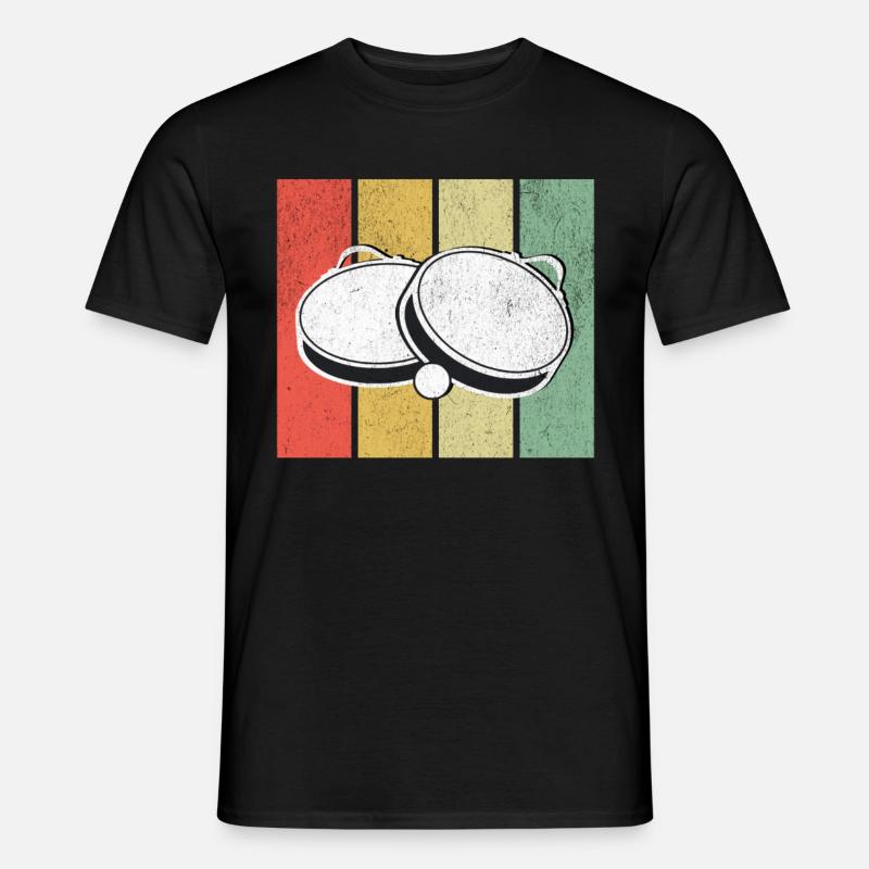 Tamburello Retro - Men's T-Shirt - black
