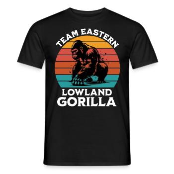 Grauer Gorilla Sprüche - Männer T-Shirt - Schwarz - Vorne - AI Model Male 178 light (178cm)