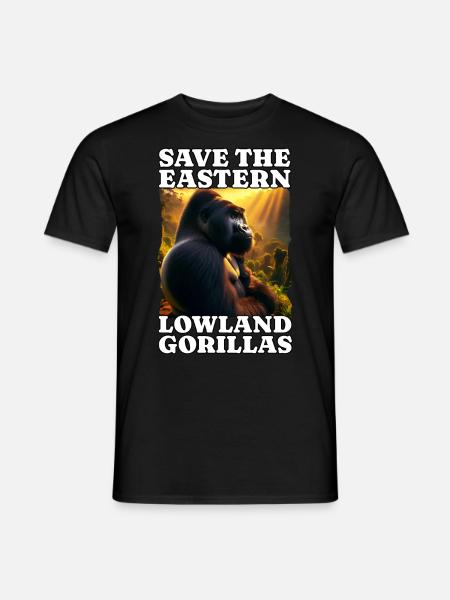 Gray Gorilla - Men's T-Shirt - black