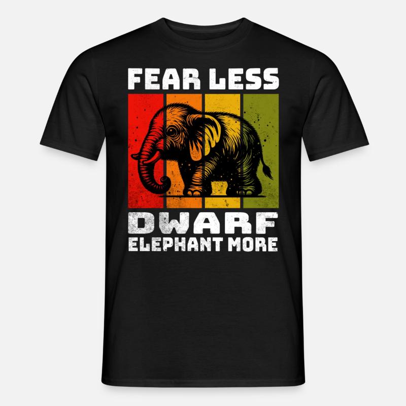 Dwarf Elephant Zwergelefant - Men's T-Shirt - black