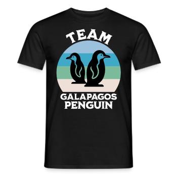 Galapagos Penguin Sayings - Men's T-Shirt - black - Front - AI Model Male 178 light (178cm)